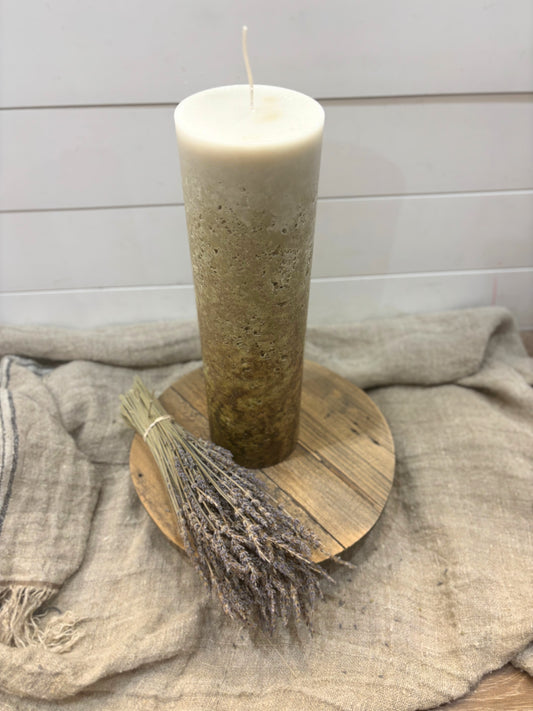 Large Ombre Pillar Candle
